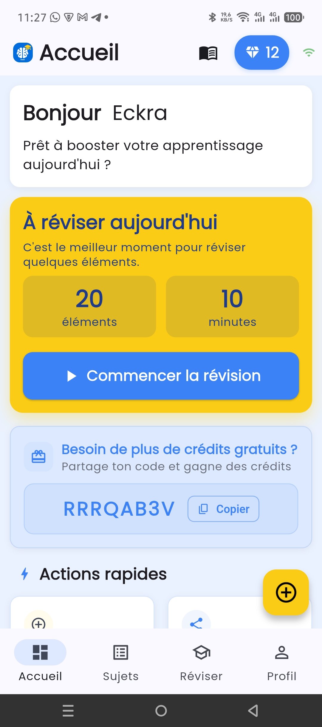 Bualo AI – Tableau de bord